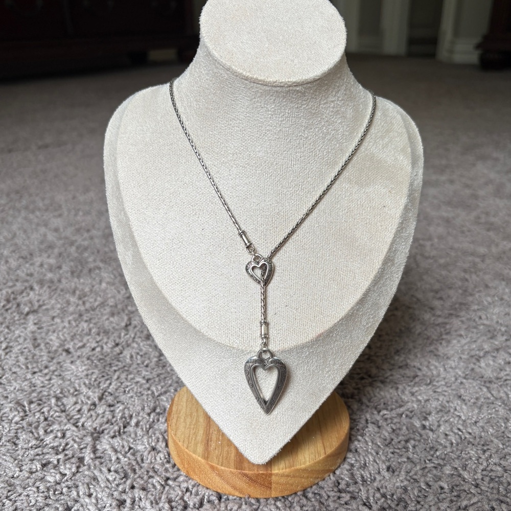 Brighton Shower of Hearts Silver-Plated Pendant Necklace